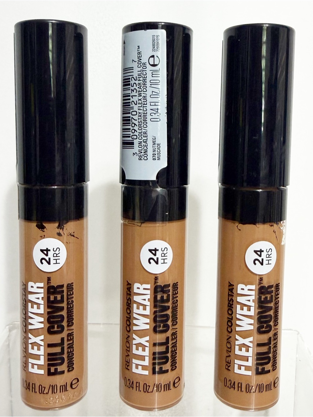 {Set of 3} REVLON ColorStay Flex Wear Full Cover Concealer 070 NUTMEG - Sealed